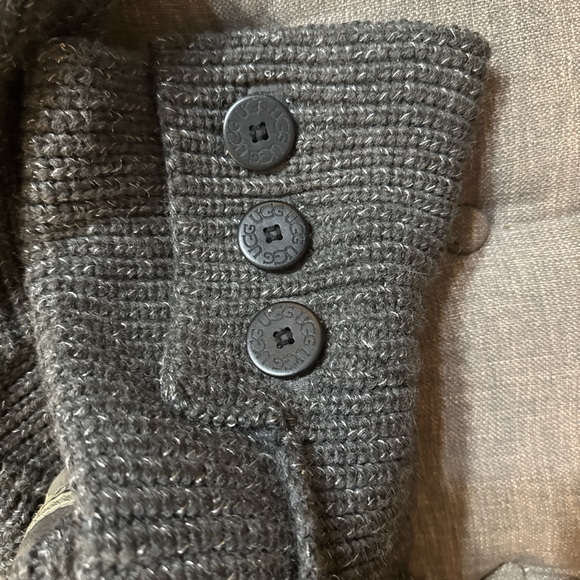 Ugg Classic Cardy Knit Womens Sz 8 Grey - Picture 7 of 8